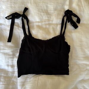 Black crop top